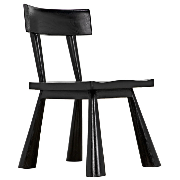 Noir Furniture - Gilbert Chair Charcoal Black - AE-213CHB