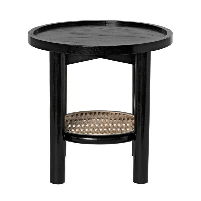 Noir Furniture - Hide Away Side Table, Charcoal Black - AE-233CHB