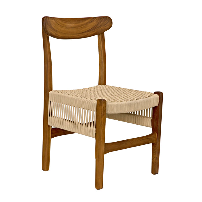 Noir Furniture - Shagira Chair, Teak with Woven Rope - AE-236T - GreatFurnitureDeal