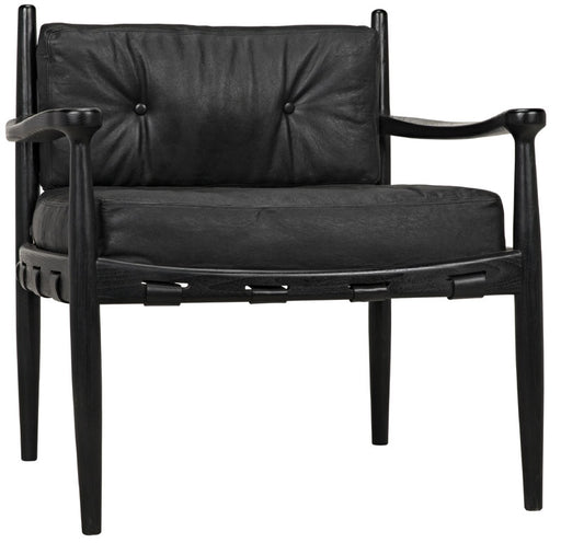 NOIR Furniture - Fogel Lounge Chair, Charcoal Black - AE-42CHB - GreatFurnitureDeal