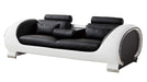 American Eagle Furniture - AE-D802 3-Piece Living Room Set in Black and White - AE-D802-BK.W
