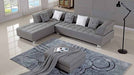 American Eagle Furniture - AE-L138 3-Piece Sectional Sofa in Gray - AE-L138R-GR