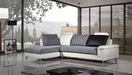 American Eagle Furniture - AE-L343 2-Piece Sectional Sofa in Ivory and Gray - AE-L343R - GreatFurnitureDeal