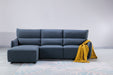 American Eagle Furniture - AE-L550R Light Blue Linen Right Sitting Sectional Sofa Set - AE-L550R - GreatFurnitureDeal