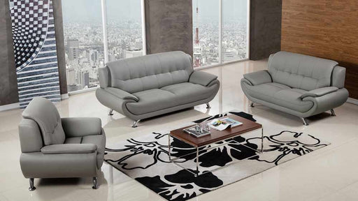 American Eagle Furniture - AE208 3-Piece Living Room Set in Gray - AE208-GR