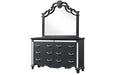 GFD Home - Milan King 5-N Tufted Upholstery Bedroom set made with Wood in Black - GreatFurnitureDeal