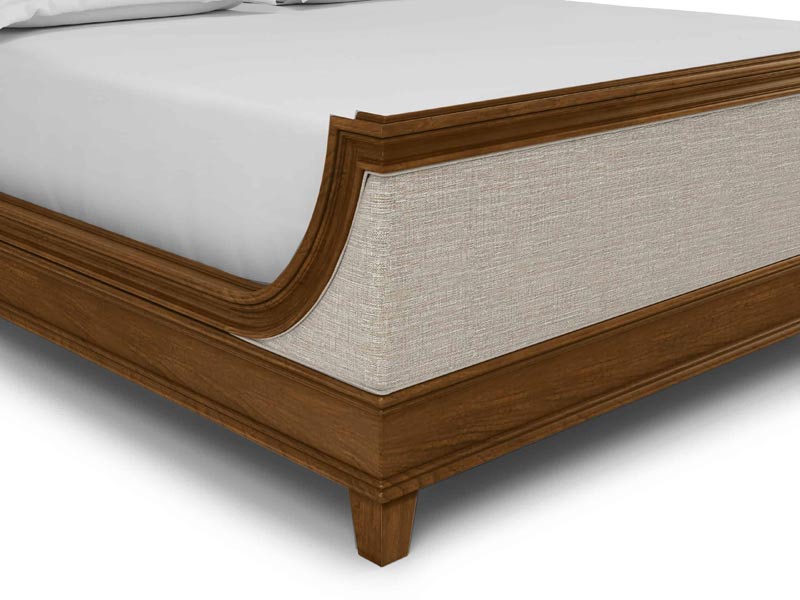 ART Furniture - Newel King Upholstered Bed in Vintage Cherry - 294146-1406
