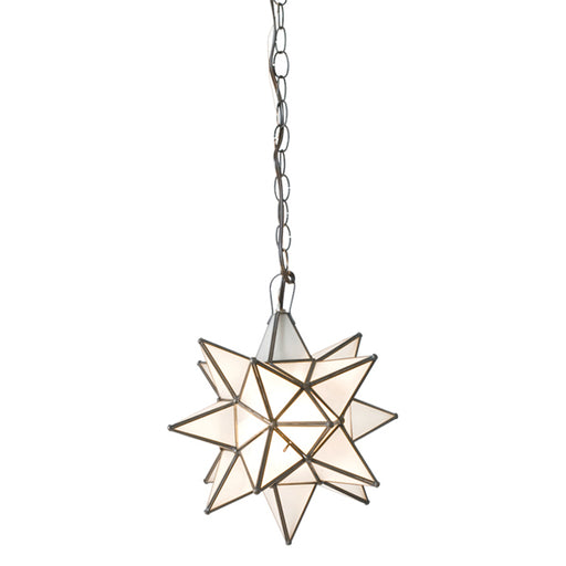 Worlds Away - Small Frosted Glass Star Chandelier - AGS812