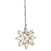 Worlds Away - Small Frosted Glass Star Chandelier - AGS812
