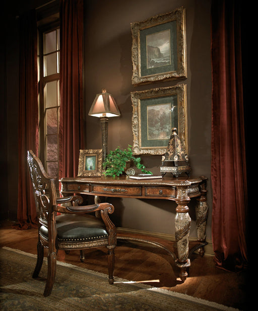 AICO Furniture - Villa Valencia Writing Desk Set in Chestnut - 72277-55-SET - GreatFurnitureDeal