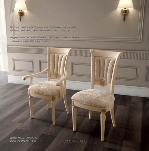 ESF Furniture - Aida Arm Chair (Set of 2) in Ivory - AIDA-AC - GreatFurnitureDeal
