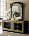 ESF Furniture - Aida Double Dresser with Mirror Set in Black-Gold - AIDADDRESSERBLACK-GO-M - GreatFurnitureDeal