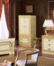 ESF Furniture - Aida 2 Door Wardrobe in Ivory/Gold - AIDA2DOORW/D