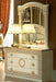 ESF Furniture - Aida Single Dresser with Mirror Set in Ivory-Gold - AIDASDRESSER-M - GreatFurnitureDeal