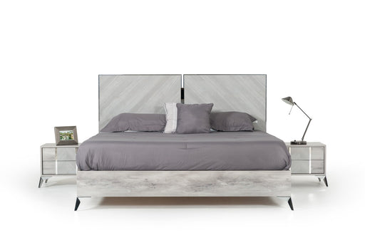 VIG Furniture - Nova Domus Alexa Italian Modern Grey Bed - VGACALEXA-BED - GreatFurnitureDeal