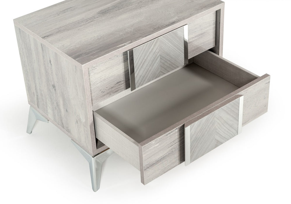Vig Furniture - Nova Domus Alexa Italian Modern Grey Nightstand - VGACALEXA-NS - GreatFurnitureDeal