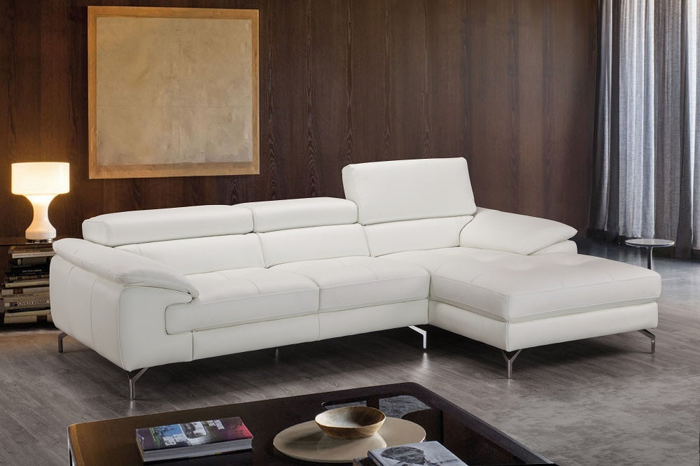J&M Furniture - Alice Premium Leather Sectional In Right Facing Chaise - 18272-RHFC - GreatFurnitureDeal