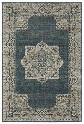 Oriental Weavers - Alton Blue/ Beige Area Rug - 5501B - GreatFurnitureDeal
