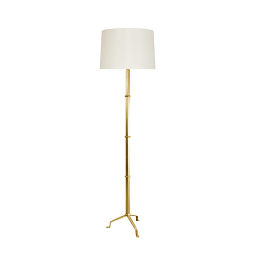 Worlds Away - Three Leg Floor Lamp In Gold Leaf - ALVARO G - GreatFurnitureDeal