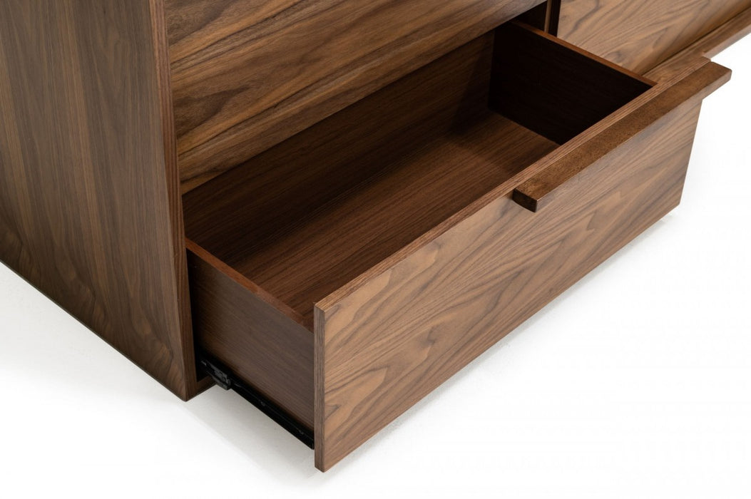 VIG Furniture - Modrest Amberlie Modern Walnut Dresser - VGMABR-96-WAL-DRS