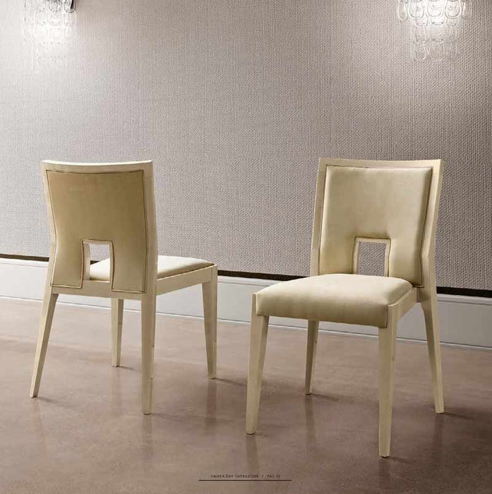 ESF Furniture - Ambra Side Chair (Set of 4) in Ivory - AMBRA-SIDE CHAIR - GreatFurnitureDeal