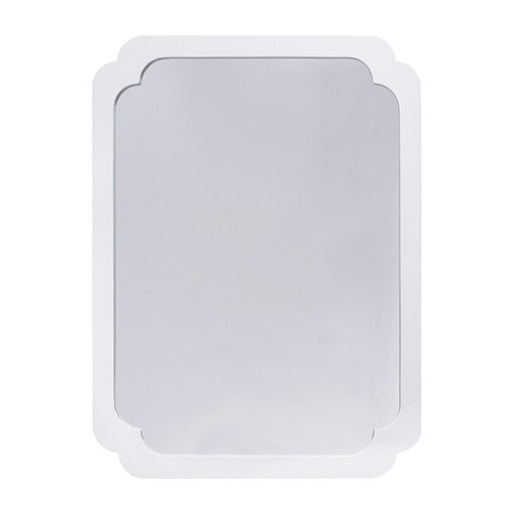 Worlds Away - White Lacquer Pinched Corner Mirror - AMELIA WH