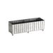 Worlds Away - Rectangular Faceted Antique Mirror Planter with Silver Edging - AMTFAC
