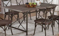 Myco Furniture - Anderson Dining Table in Rustic Brown - AN339-T