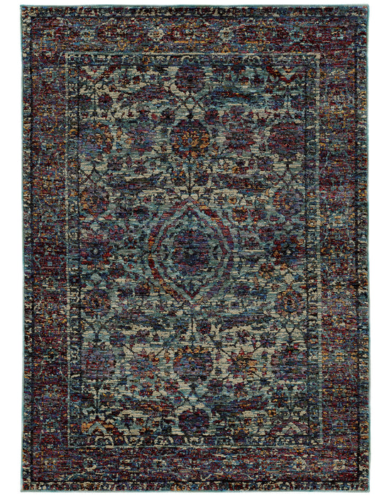 Oriental Weavers - Andorra Blue/ Purple Area Rug - 6846B