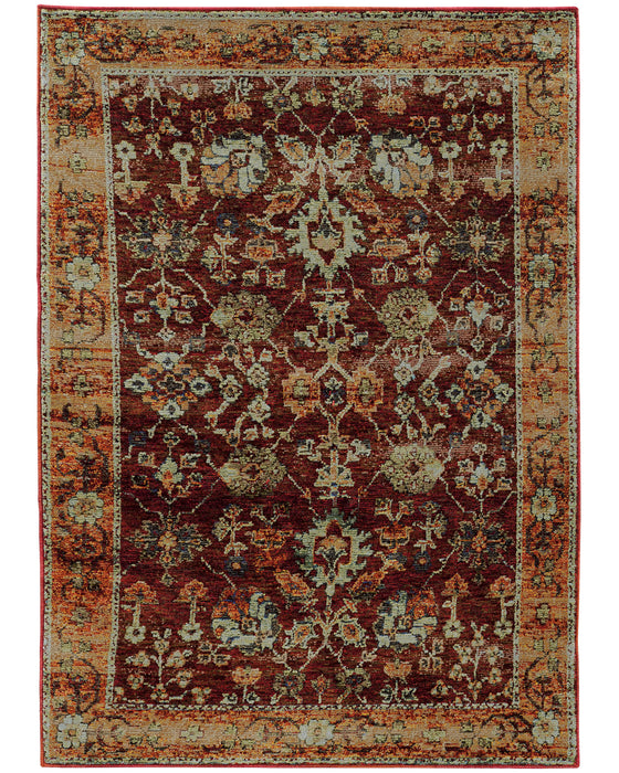Oriental Weavers - Andorra Red/ Gold Area Rug - 7154A