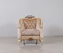 European Furniture - Angelica 3 Piece Luxury Living Room Set in Beige and Antique Dark Gold Leaf - 4535-S2C - GreatFurnitureDeal