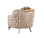European Furniture - Angelica Chair in Beige & Gold - 45350-C - GreatFurnitureDeal