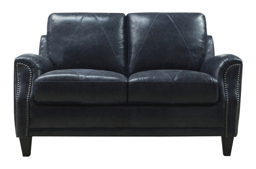 Mariano Italian Leather Furniture - Anya Loveseat in Midnight Blue - ANYA-L - GreatFurnitureDeal