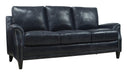 Mariano Italian Leather Furniture - Anya Sofa and Chair Set in Midnight Blue - ANYA-SC - GreatFurnitureDeal