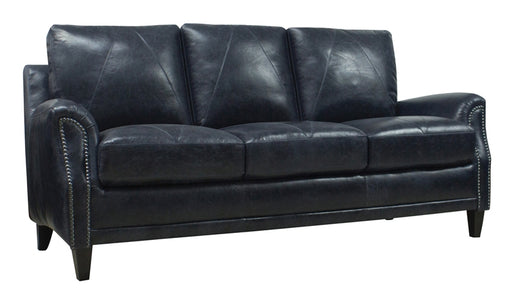 Mariano Italian Leather Furniture - Anya Sofa in Midnight Blue - ANYA-S - GreatFurnitureDeal