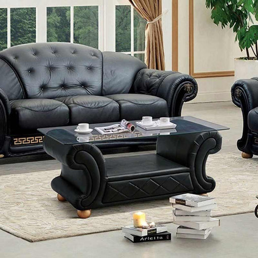 ESF Furniture - Apolo 3 Piece Occasional Table Set in Black - APOLO-BLACK-3SET - GreatFurnitureDeal