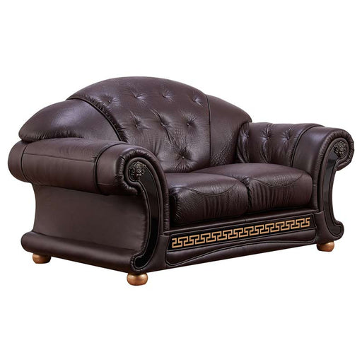 ESF Furniture - Apolo Loveseat in Brown - APOLOBROWNLOVESEAT
