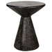 NOIR Furniture - Pedestal Side Table, Black Fiber Cement - AR-199BF - GreatFurnitureDeal