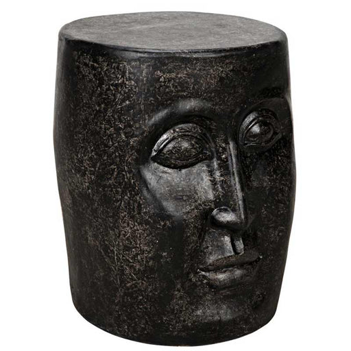 NOIR Furniture - Head Side Table, Black Fiber Cement - AR-202BF - GreatFurnitureDeal