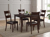 Myco Furniture - Archer 5 Piece Dining Room Set in Espresso - AR200-5PC - GreatFurnitureDeal