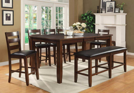 Myco Furniture - Arianna Counter Height Pub Table with 18" Leaf in Brown - AR728-T - GreatFurnitureDeal