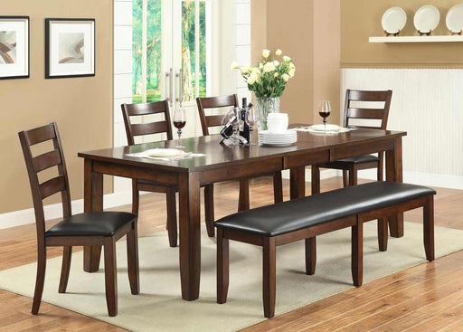 Myco Furniture - Arianna Dining Table with 18" Leaf in Brown - AR729-T - GreatFurnitureDeal