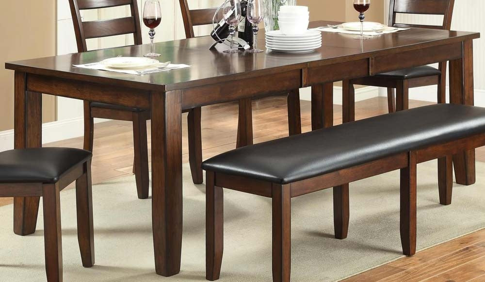 Myco Furniture - Arianna Dining Table with 18" Leaf in Brown - AR729-T