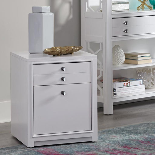 Parker House - Ardent Paris White Rolling File Cabinet - ARD#375 - GreatFurnitureDeal