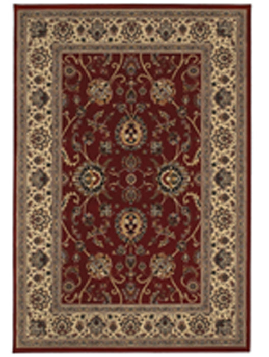 Oriental Weavers - Ariana Red/ Ivory Area Rug - 130/8 - GreatFurnitureDeal