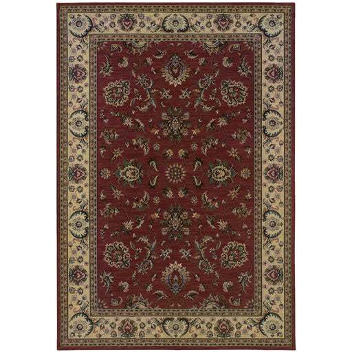 Oriental Weavers - Ariana Red/ Ivory Area Rug - 311C3 - GreatFurnitureDeal