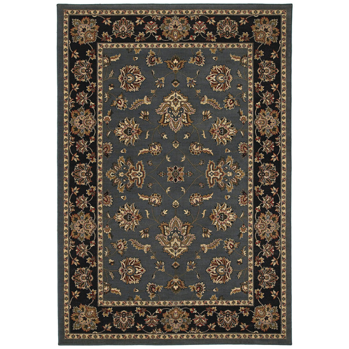 Oriental Weavers - Ariana Blue/ Black Area Rug - 623H3 - GreatFurnitureDeal