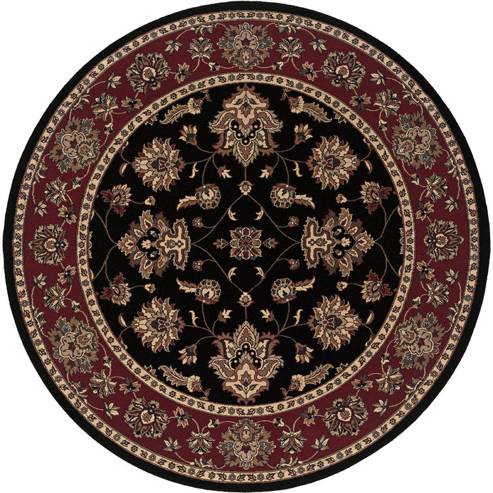 Oriental Weavers - Ariana Black/ Red Area Rug - 623M3