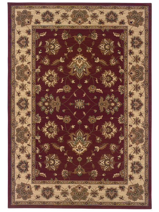 Oriental Weavers - Ariana Red/ Ivory Area Rug - 623V3 - GreatFurnitureDeal
