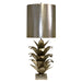 Worlds Away - Silver Leaf Brutalist Palm Table Lamp With Silver Metal - ARIANNA S